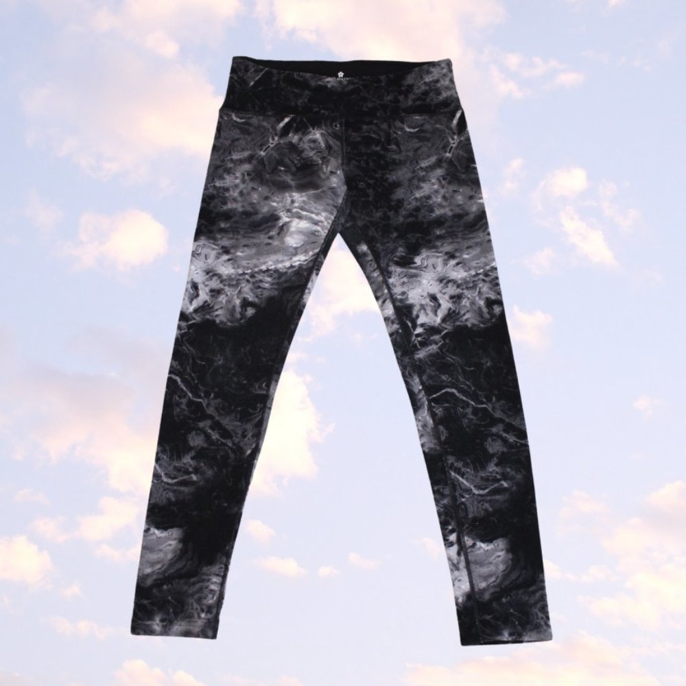 Marble Pattern Athletic Leggings